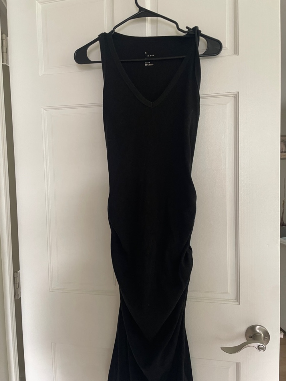 Black V-Neck Maxi Dress - Women